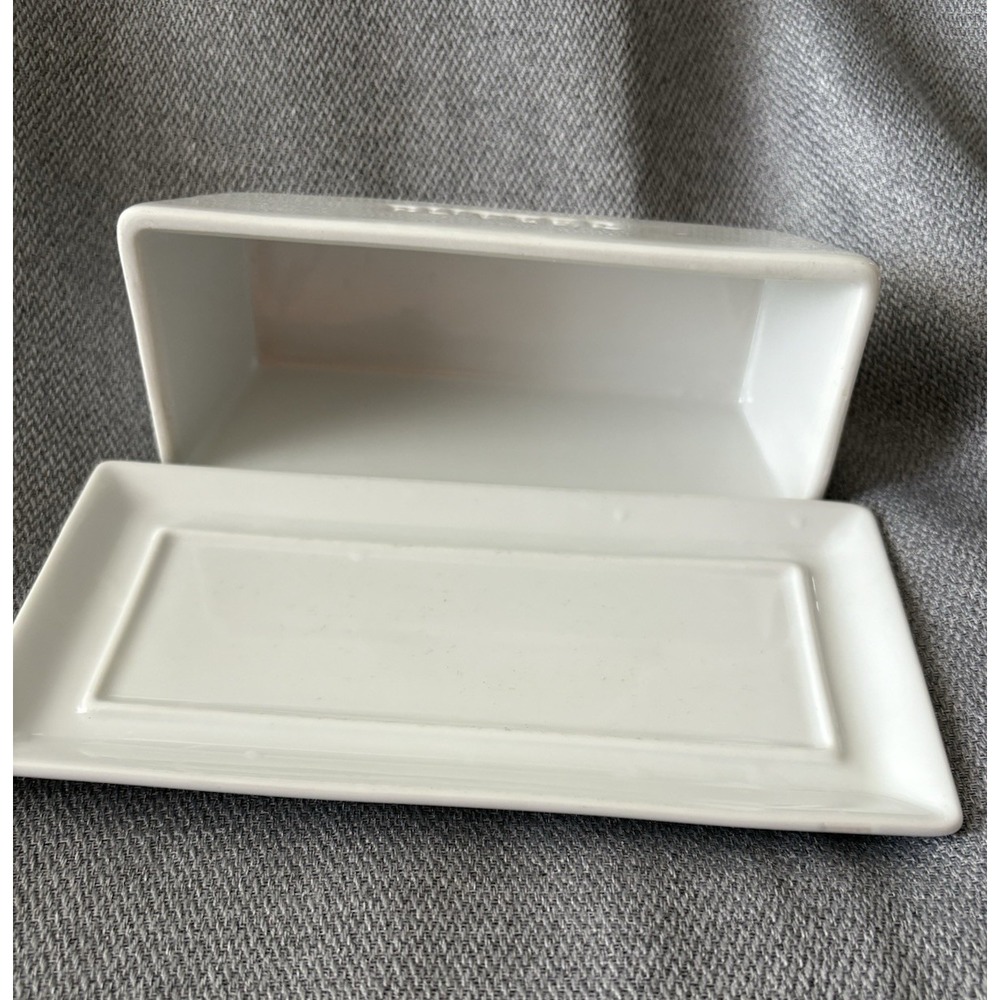Denmark Commercial Butter Dish Porcelain White Dishwasher Safe